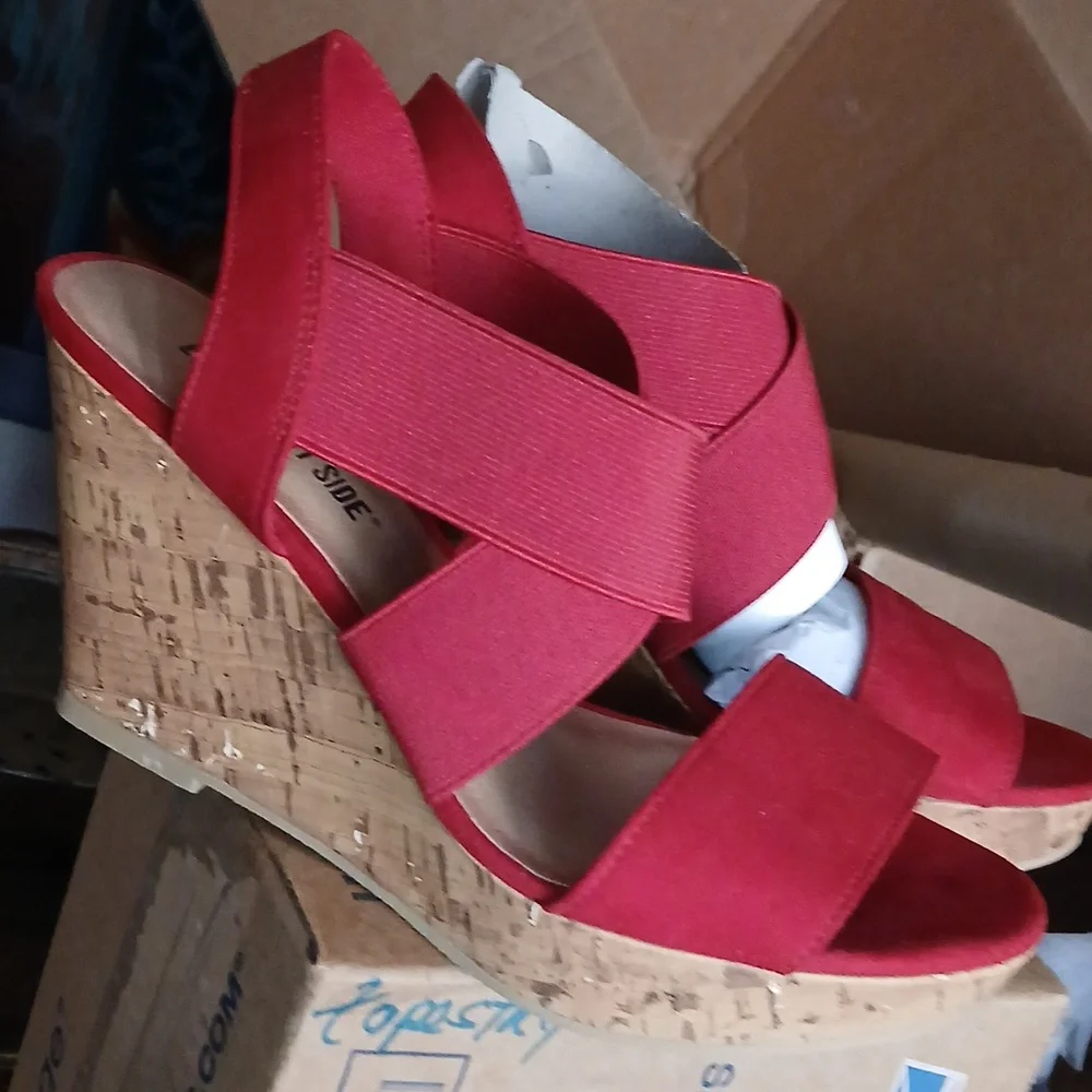 NWTRed Cork Wedges,